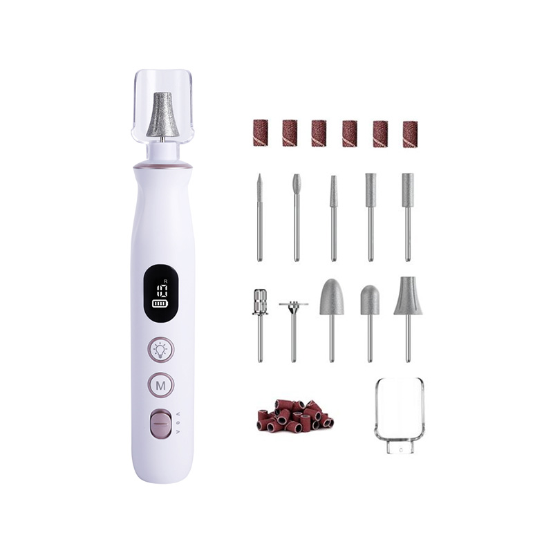Cordless Electric Nail Drill Kit with 10 Speeds and 12 Drill Bits