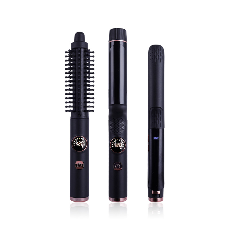 Anti-Scald Electric Hair Straightening Iron with LED Temperature Display