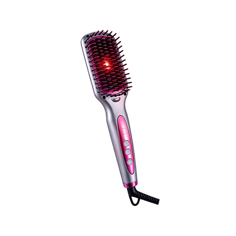 LCD Infrared Ionic Hair Straightener Brush