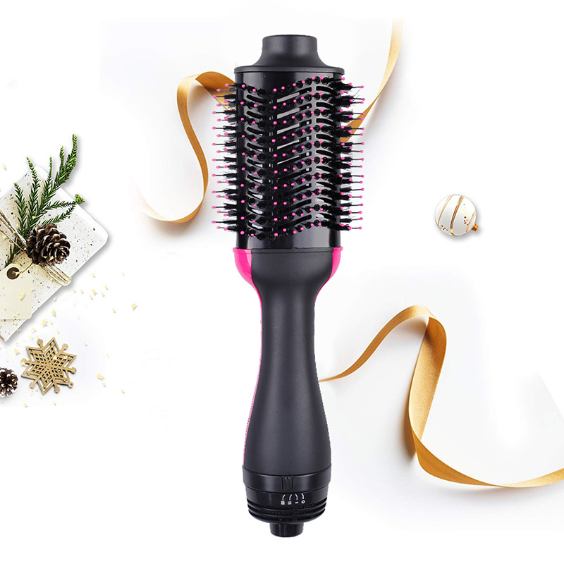 2-in-1 Hot Air Styling Brush for Straightening and Curling